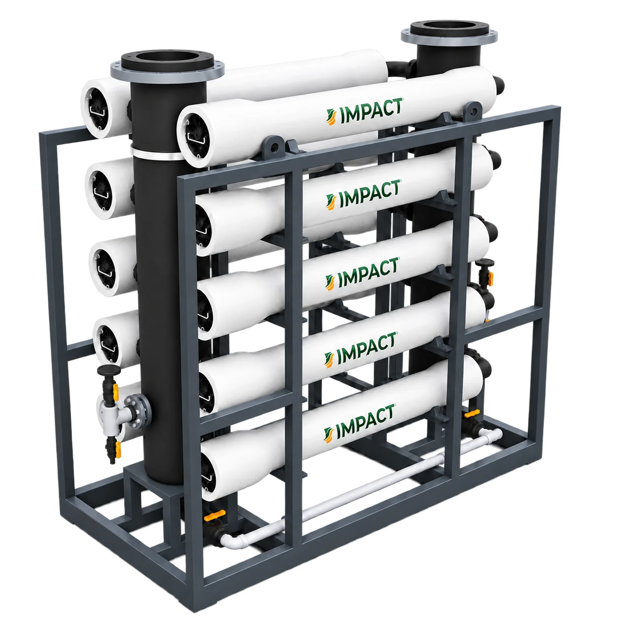 Impact Filtration FRP pressure vessel skid