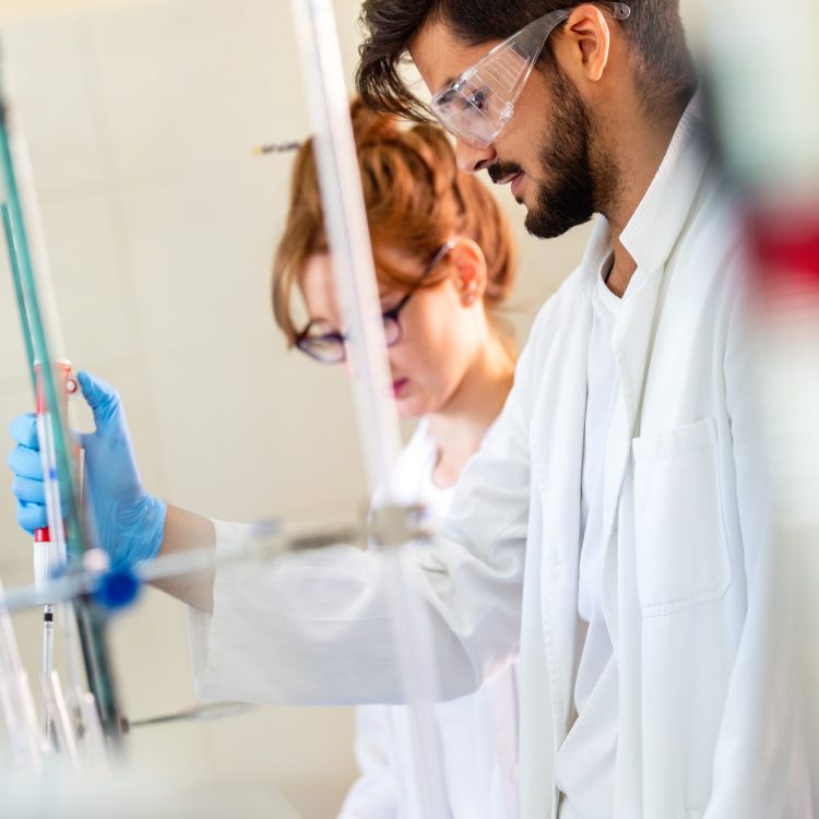 Group of medical research scientists collectively working in laboratory Advanced Engineering Filtration Solutions for Sustainable Environment
